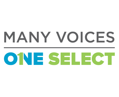 Many Voices One Select logo