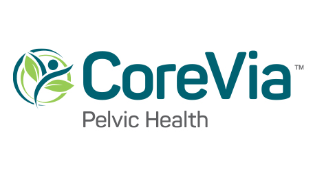 CoreVia's logo.